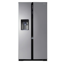 Panasonic NR-BS53VX3-B American Style Fridge Freezer, Stainless Steel